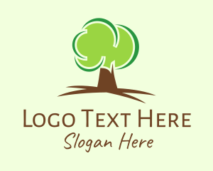 Arborist - Green Eco Tree logo design