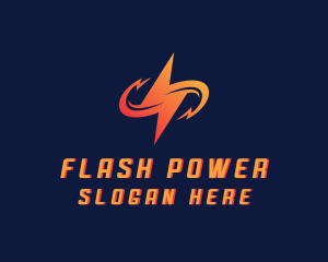 Electric Lightning Bolt logo design