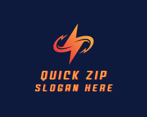 Zip - Electric Lightning Bolt logo design