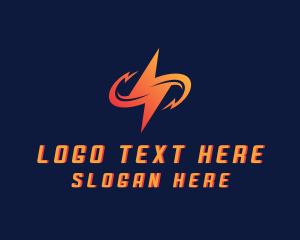 Energy - Electric Lightning Bolt logo design