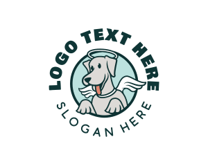 Dog Trainer - Angel Wings Dog logo design
