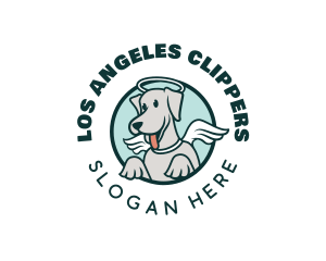 Angel Wings Dog logo design