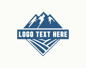 Alpine - Mountain Adventure Peak logo design