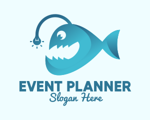 Vet - Happy Angler Fish logo design