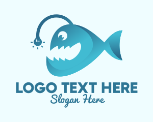 Nature - Happy Angler Fish logo design