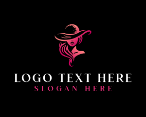 Hat - Elegant Woman Hat logo design