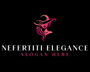 Elegant Woman Hat logo design