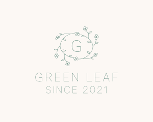 Floral Leaf Vine Decor logo design