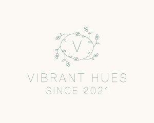 Floral Leaf Vine Decor logo design