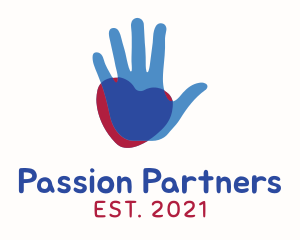 Hand Heart Charity logo design