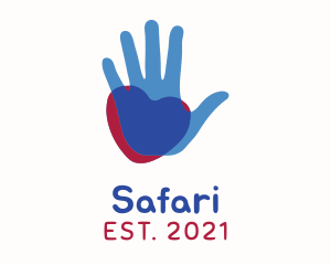 Hand - Hand Heart Charity logo design