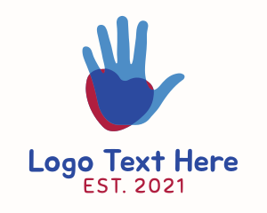 Help - Hand Heart Charity logo design