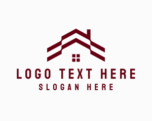 House And Lot - House Roof Realty logo design