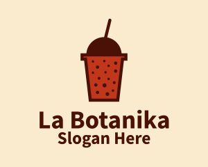 Boba Milk Tea Logo