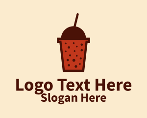 Boba Milk Tea Logo