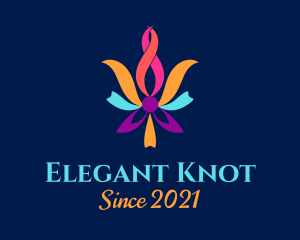 Colorful Ribbon Knot logo design