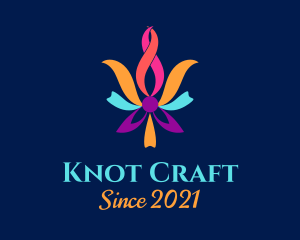 Colorful Ribbon Knot logo design