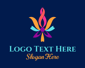 Colorful Ribbon Knot Logo