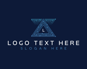 AI Pyramid Tech logo design