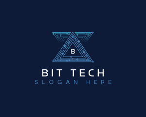 AI Pyramid Tech logo design