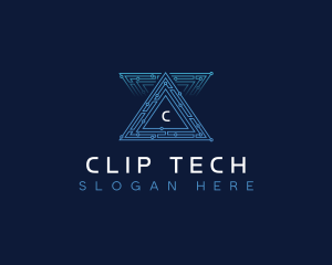 AI Pyramid Tech logo design