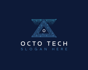 AI Pyramid Tech logo design