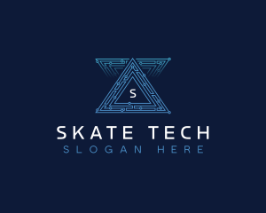 AI Pyramid Tech logo design