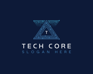 AI Pyramid Tech logo design