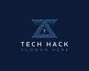 AI Pyramid Tech logo design