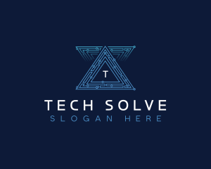 AI Pyramid Tech logo design