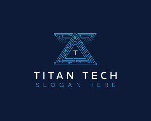 AI Pyramid Tech logo design