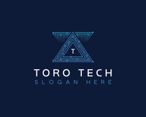 AI Pyramid Tech logo design