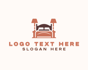 Bed - Bedroom Furnishing Decorator logo design