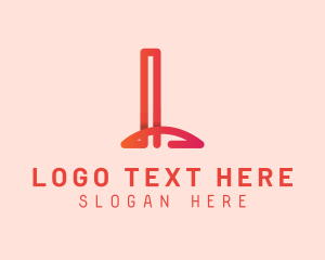 Online - Monoline App Letter L logo design