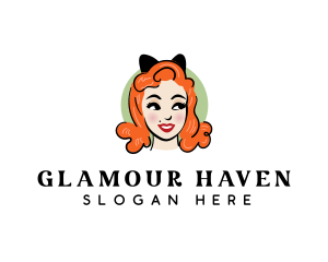 Pinup Cosmetics Beauty logo design