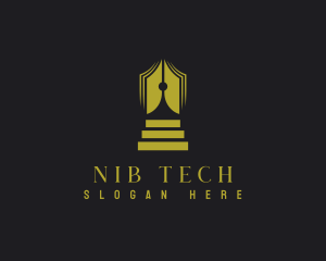 Nib - Pen Nib Book logo design