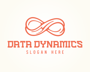 Abstract Modern Infinity Symbol logo design