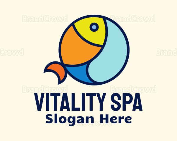 Colorful Ocean Fish Logo
