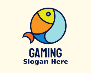 Colorful Ocean Fish  Logo