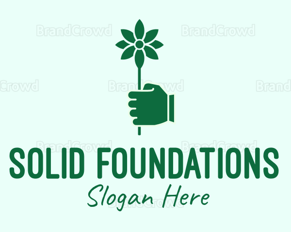 Green Flower Delivery Logo
