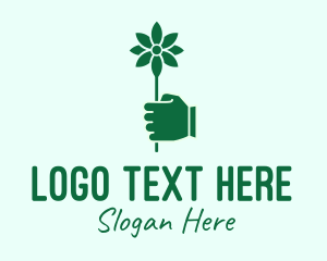 Plant - Green Flower Delivery logo design