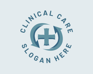 Medical Cross Cycle logo design