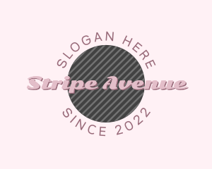 Retro Stripe Company logo design