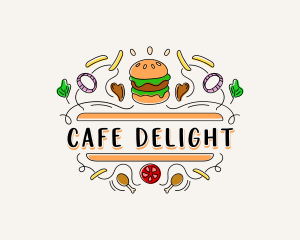 Cafeteria - Burger Gourmet Cafeteria logo design