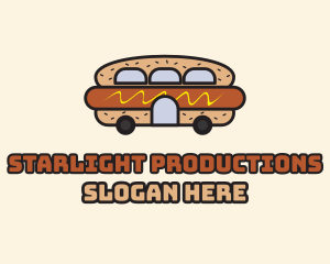 Hot Dog Sandwich Bus Logo