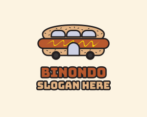 Sandwich - Hot Dog Sandwich Bus logo design