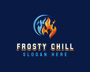 Ice - Fire Ice Ventilation logo design