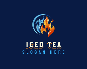 Fire Ice Ventilation logo design