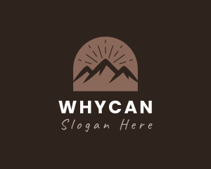 Rustic - Mountain Peak Adventure logo design