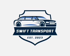 Transportation - Limousine Vehicle Transportation logo design
